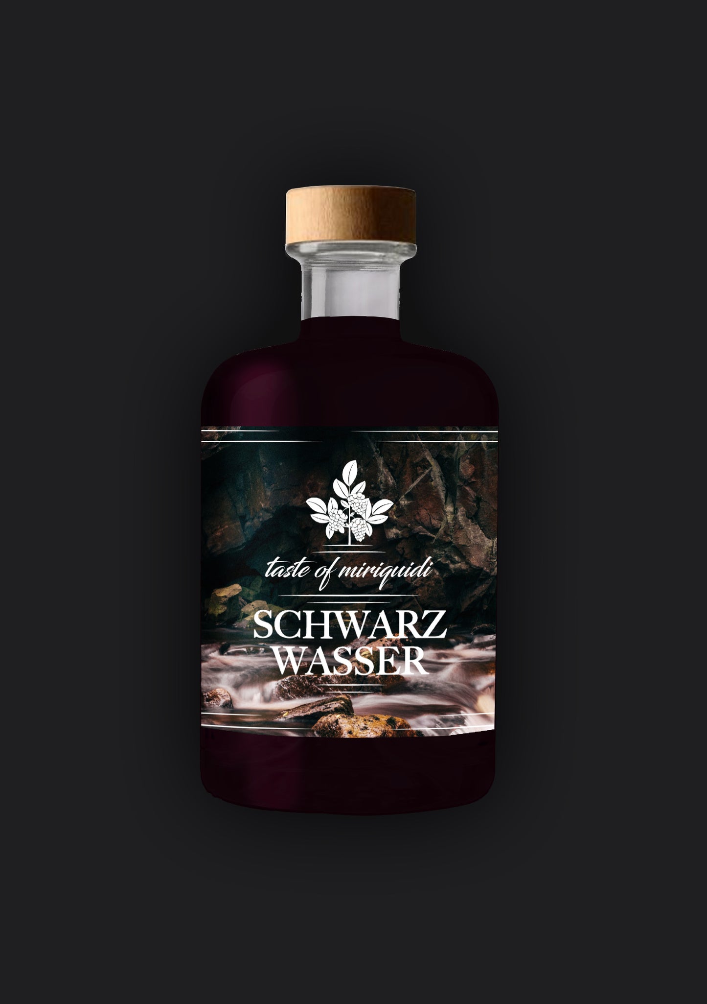 SCHWARZWASSER Beerenlikör 0,5l - taste of miriquidi